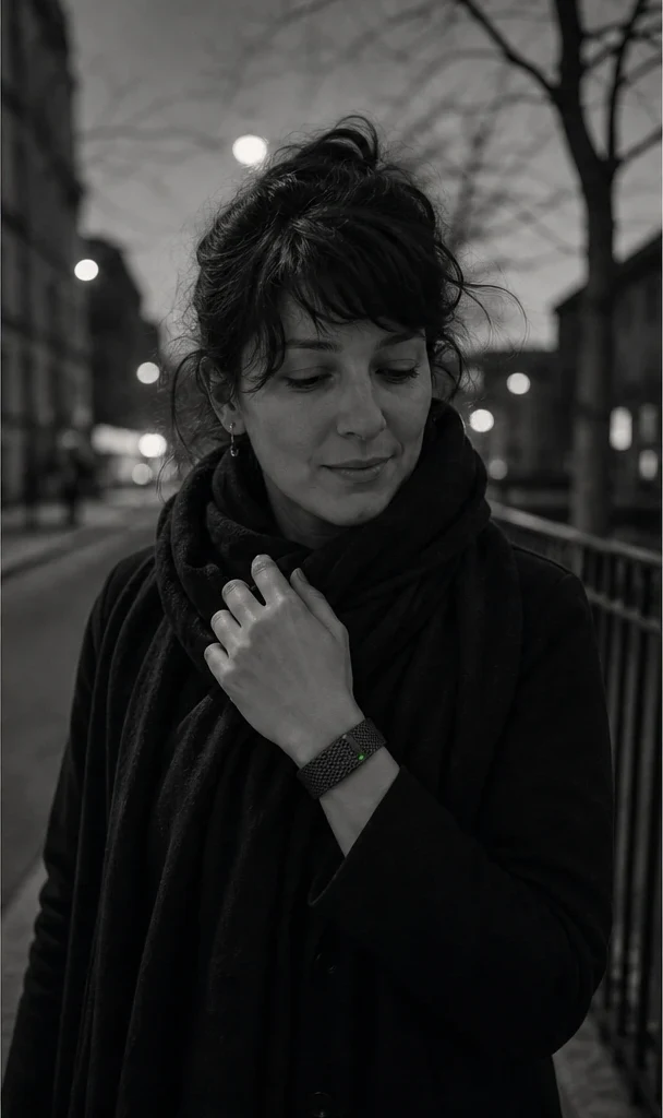 A woman wearing BEFORE.Band carries the thought forward